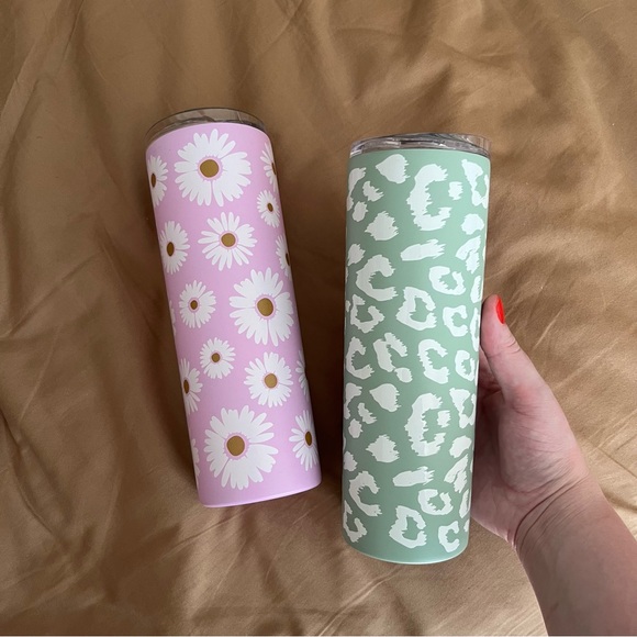 Other - Festive Voice Travel Tumblers Stainless Steel Animal Print & Floral 22oz